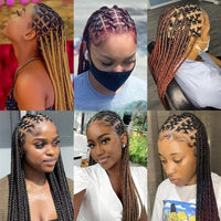 36 Inch Full Lace Criss Cross Synthetic Cornrow Braided Wig