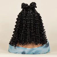 16Inch Synthetic Cornrow Braided Wigs With Baby Hair Deep Wave 13X6 Lace Wigs