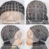 40" Twist Braids Lace Wig Synthetic Full Lace Knotless Box Twist Braid Wig