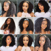 16" Curly Kinky Human Hair Wig for Women - Image 6