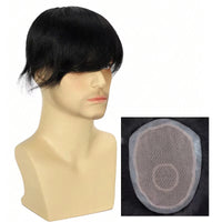 100% Human Hair Men Capillary Prosthesis Lace Natural Hairpiece Wig Blank Can Be Made Into Any Hairstyle