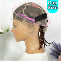 Full Lace Cornrow Braided Wig Synthetic for Women Men Braids Wig with Baby Hair