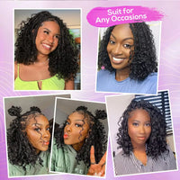 Curly Braided HD Lace Human Hair Wig for Women - Image 6