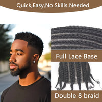 10" Afro Full Lace Human Hair Toupee for Men - Image 6