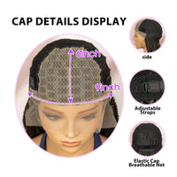 French Braids Knotless Box Braided Wigs with Baby Hair 32 Inches Synthetic Lace Front Wig