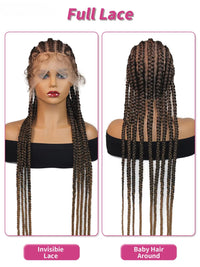 32 Inch Synthetic Heart Full Lace Cornrow Braided Wigs