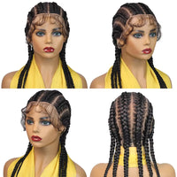 Glueless Full Lace 20" Synthetic  Cornrow Braided Wigs