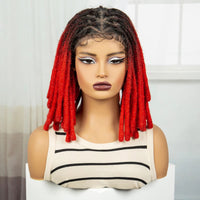 Faux Locs Braided Wigs Synthetic Full Lace Knotless Braided Lace Wig for Women with Baby Hair