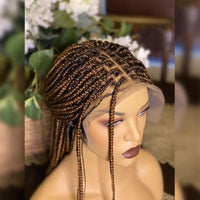 1B27 Synthetic Full Lace Box Braided Wig