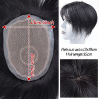 100% Human Hair Men Capillary Prosthesis Lace Natural Hairpiece Wig Blank Can Be Made Into Any Hairstyle