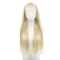 613 Blonde Box Braided Wigs Braids 26Inch Long Synthetic Hair 13x3 Lace Front Wig