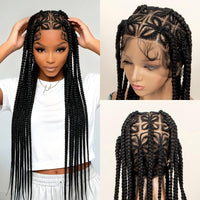 36" Braided Full Lace Synthetic Wig for Women - Image 1