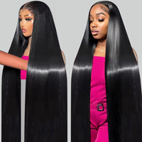 50" Straight HD Lace Human Hair Wig for Women - Image 1