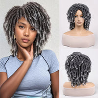 Fashion Synthetic Dreadlocks Wig with Bangs Funny Cosplay Fake Dreads Hair Wig for Various Occasions