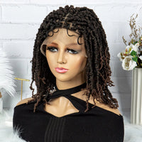Synthetic Lace Front Wig Braided Wigs Dreadlock Wig 14 inches Knotless Butterfly Locs Wigs