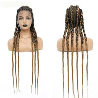 36" Synthetic Full Lace Cornrow Braided Wigs for Women