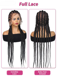 32 Inch Synthetic Heart Full Lace Cornrow Braided Wigs