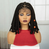 Faux Locs Braided Wigs Synthetic Full Lace Knotless Braided Lace Wig for Women with Baby Hair