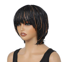 Braided Pixie Cut Synthetic Wig for Women - Image 2
