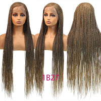 Full Lace 36" Synthetic Side Part Cornrow Braided Wigs