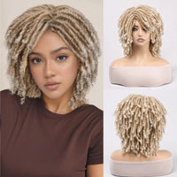 Fashion Synthetic Dreadlocks Wig with Bangs Funny Cosplay Fake Dreads Hair Wig for Various Occasions