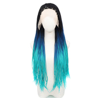 613 Blonde Box Braided Wigs Braids 26Inch Long Synthetic Hair 13x3 Lace Front Wig