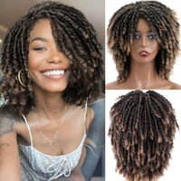 Curly Braided Synthetic Wig for Women - Image 3
