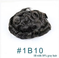 Super Durable Thin Skin PU Human Hair Toupee for Men Capillary Prosthesis Replacement System Natural Hairline