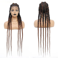 36" Synthetic Full Lace Cornrow Braided Wigs for Women
