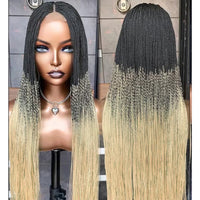 Micro Twist Braided Wig on Front Lace 28inches Glueless Tiny Twist Braid Wigs