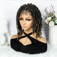 Synthetic Lace Front Wig Braided Wigs Dreadlock Wig 14 inches Knotless Butterfly Locs Wigs