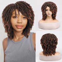 Fashion Synthetic Dreadlocks Wig with Bangs Funny Cosplay Fake Dreads Hair Wig for Various Occasions