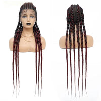 36" Synthetic Full Lace Cornrow Braided Wigs for Women