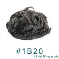Super Durable Thin Skin PU Human Hair Toupee for Men Capillary Prosthesis Replacement System Natural Hairline