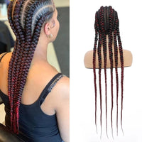 36 Inches Cornrows Braided Wigs Synthetic Full Lace Jumbo Braided Wigs
