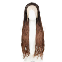 613 Blonde Box Braided Wigs Braids 26Inch Long Synthetic Hair 13x3 Lace Front Wig