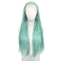 613 Blonde Box Braided Wigs Braids 26Inch Long Synthetic Hair 13x3 Lace Front Wig