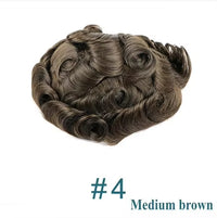 Super Durable Thin Skin PU Human Hair Toupee for Men Capillary Prosthesis Replacement System Natural Hairline