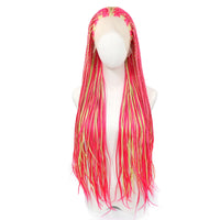 613 Blonde Box Braided Wigs Braids 26Inch Long Synthetic Hair 13x3 Lace Front Wig