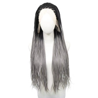 613 Blonde Box Braided Wigs Braids 26Inch Long Synthetic Hair 13x3 Lace Front Wig