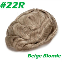 Men'S Capillary Prosthesis Men Toupee 0.06-0.08mm Strong Double Knots 100% Human Hair Mens Toupee
