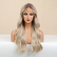 Blonde & Brown Synthetic Wig for Women - Image 4