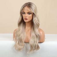 Blonde & Brown Synthetic Wig for Women - Image 5