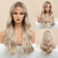 Blonde & Brown Synthetic Wig for Women - Image 2