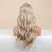 Blonde & Brown Synthetic Wig for Women - Image 6