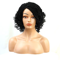 10" Curly Braided Synthetic Wig for Women - Image 2