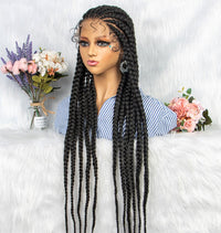 36" Braided Lace Front Synthetic Wig for Women - Image 4
