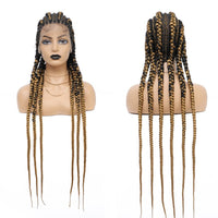 36" Synthetic Full Lace Cornrow Braided Wigs for Women