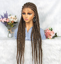 36" Braided Lace Front Synthetic Wig for Women - Image 5