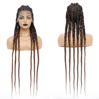 36" Synthetic Full Lace Cornrow Braided Wigs for Women